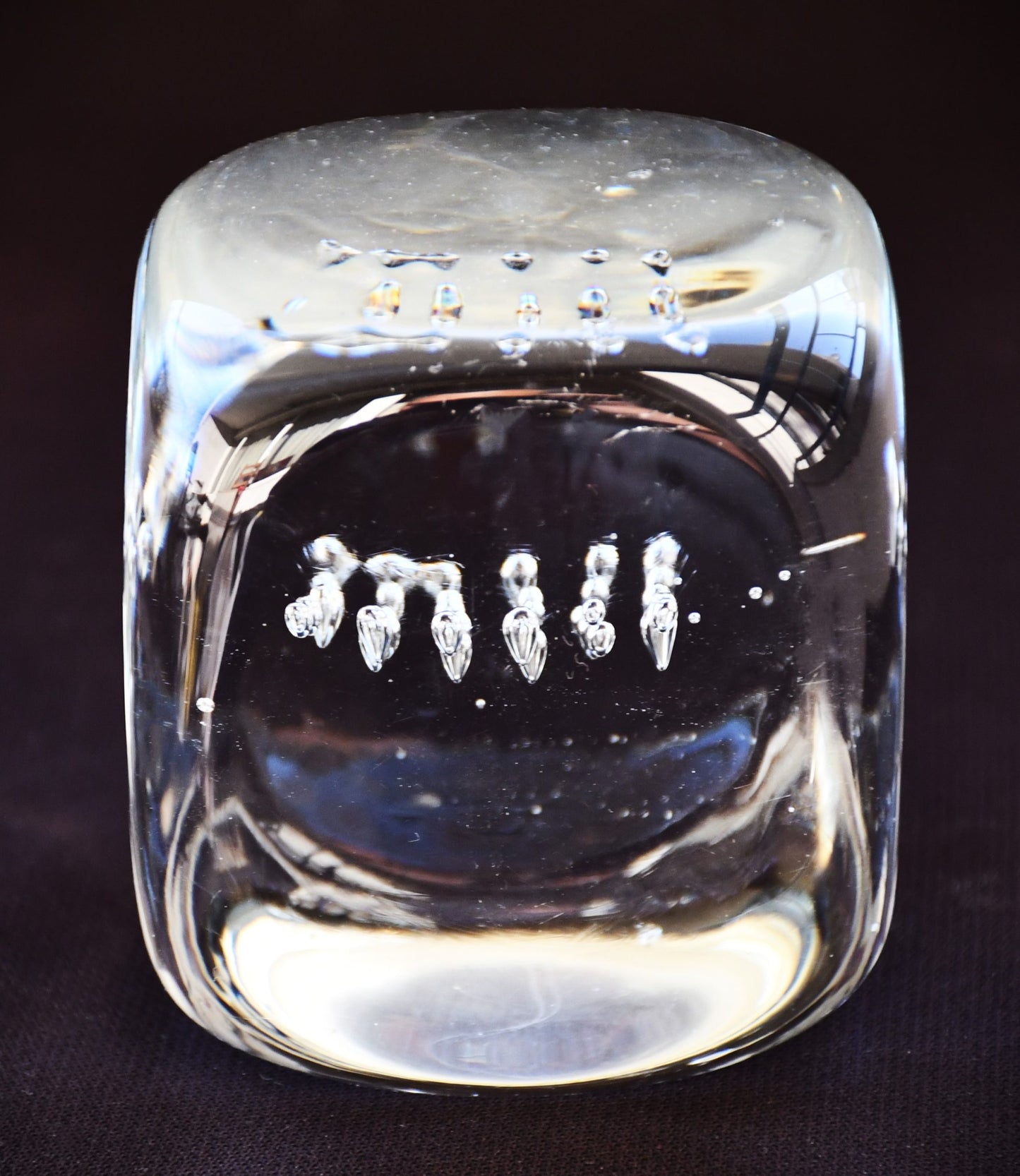 Преспапие - куб, арт глас