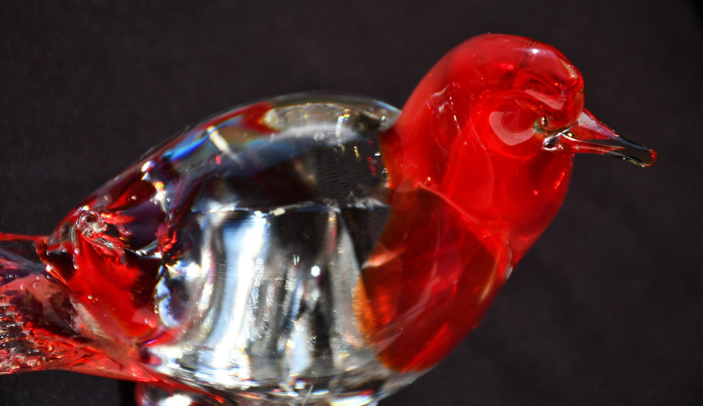 Гълъб - Винтидж скулптура, Murano арт-стъкло