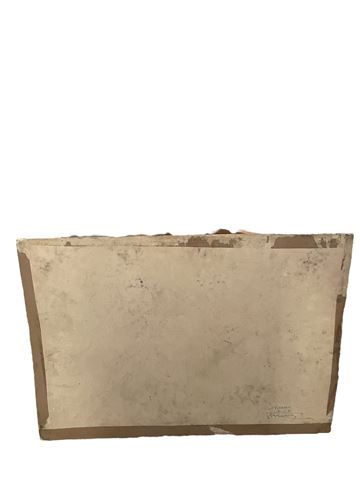 молив, картон в рамка