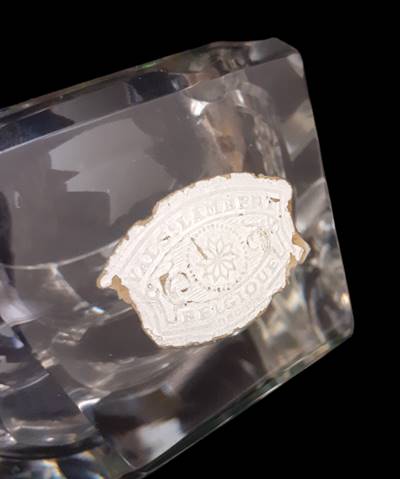 Стъклен пепелник Val St. Lambert