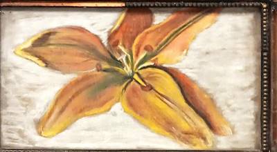 Картина масло върху платно с рамка и стъкло