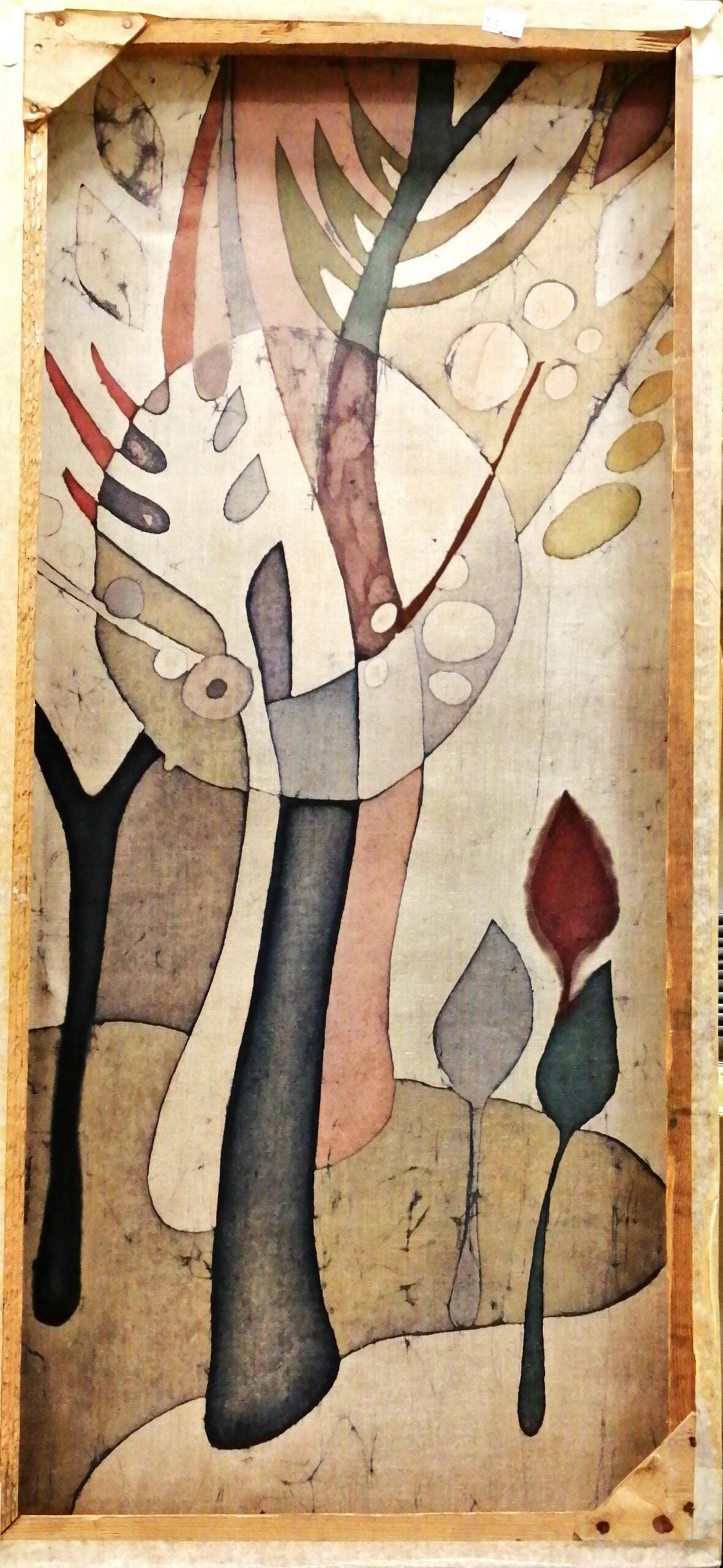 Картина върху платно, бродерия с фина коприна