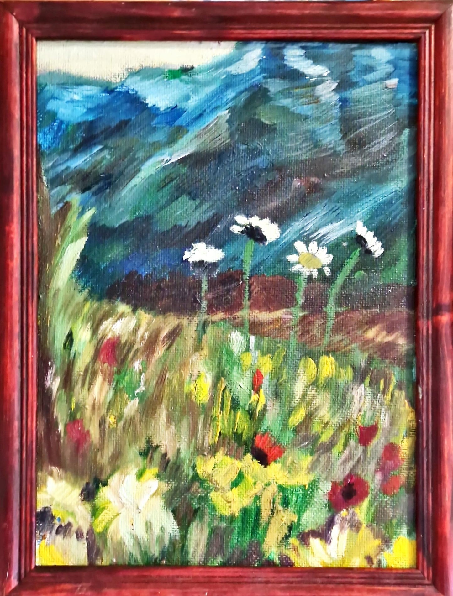 Картина върху фазер с рамка