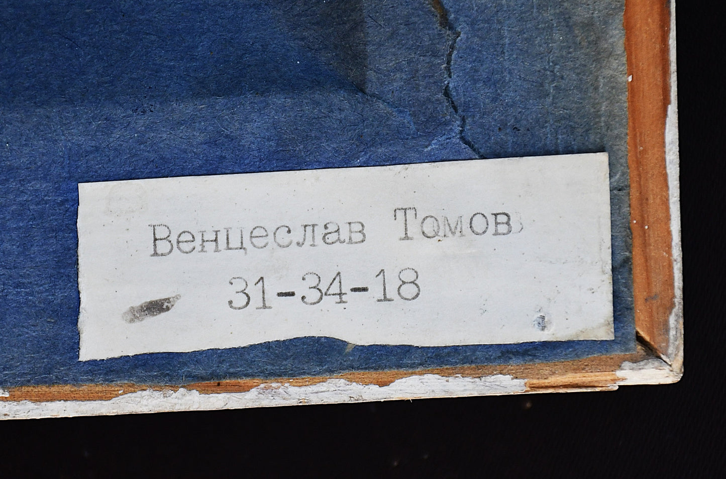 Венцеслав Томов - Есенна гора - гръб с етикет