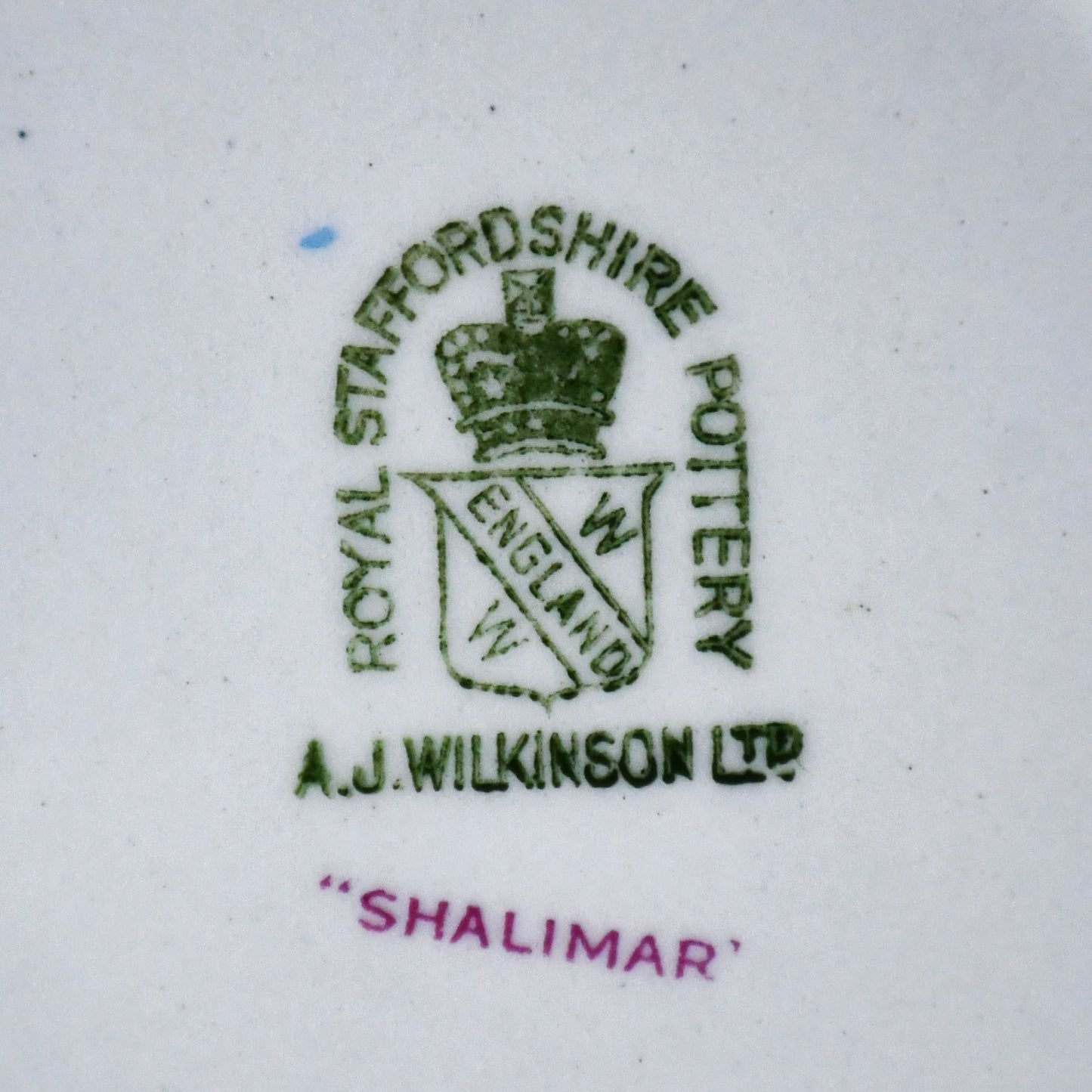 A.J. Wilkinson / Royal Staffordshire Pottery - чиния за сервиране, модел "Shalimar", Англия, 1950-те