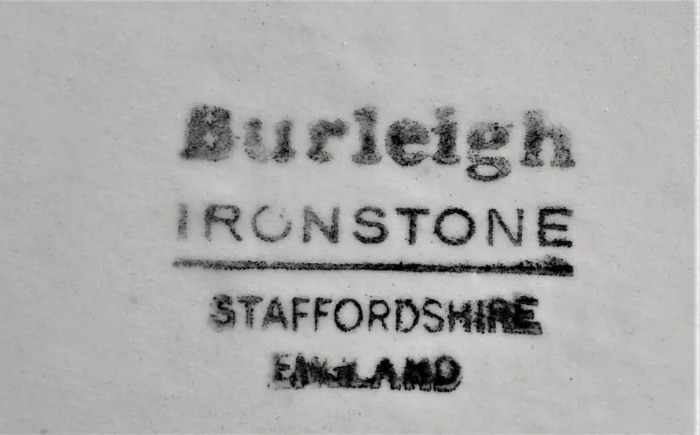 Английска керамична кана на ’ Burleigh Ironstone Staffordshire England ’ - antique