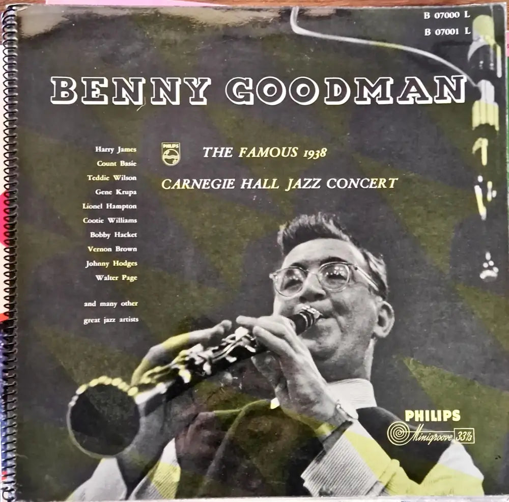 Benny Goodman /The Famous 1938 Carnegie Hall Jazz Concert with many great jazz artists - 3 плочи - antique