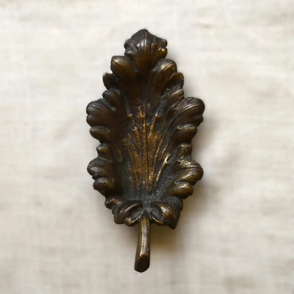 Бронзов пепелник ’Дубовый лист’ от Касли (СССР) - antique
