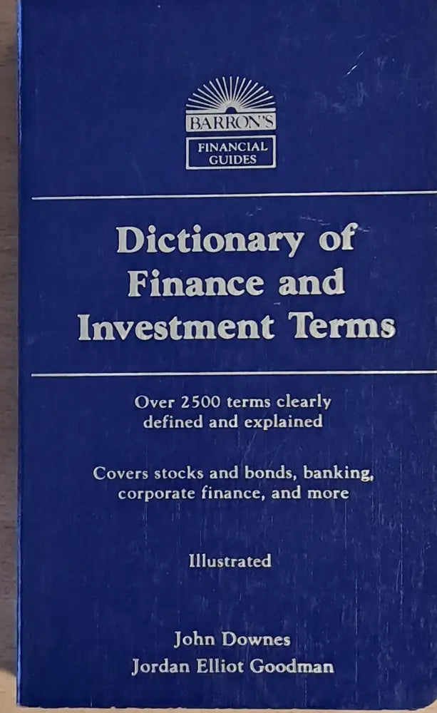 Dictionary of Finance and Investment Terms - Книги