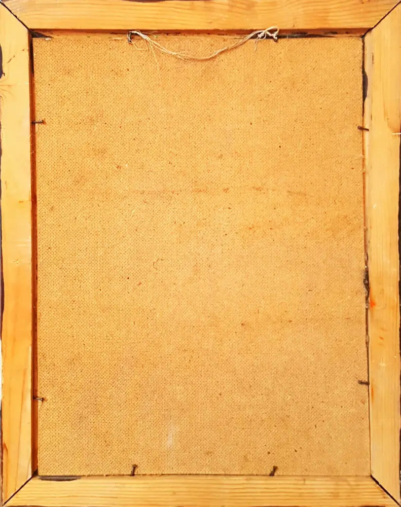 Есенен пейзаж с река и планина- масло от Г. Страшимиров- 1992 година (1170)