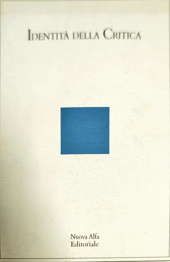 Identita Della Critica - Книги