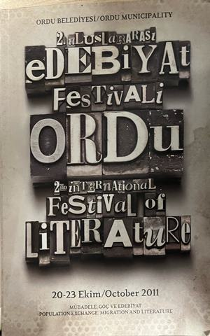 Корица на 2. Uluslararası Edebiyat Festivali Ordu, 2011