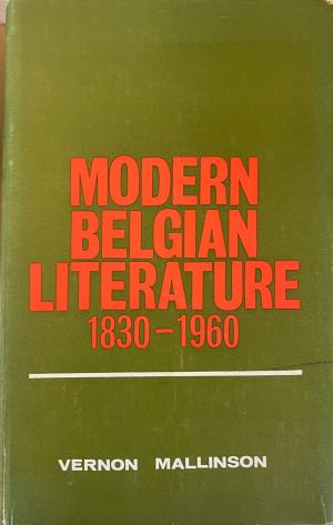 Modern Belgian Literature 1830-1960 (610)