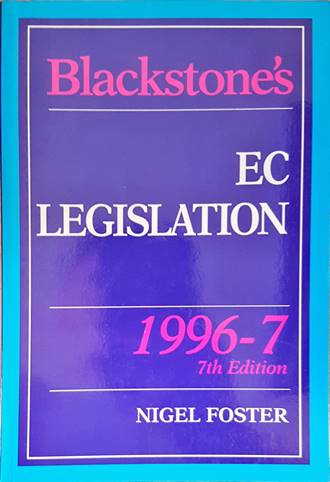 Blackstone's EC Legislation (1697)