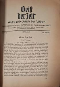 Geist der Zeit. Wesen und Gestalt der Völker. Heft 4, April 1937 (1135)
