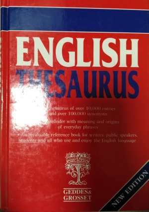 English Thesaurus - Geddes & Grosset