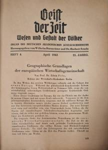 Geist der Zeit. Wesen und Gestalt der Völker. Heft 4, April 1943 (1139)