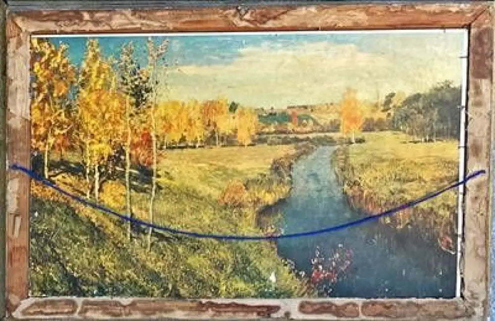 Картина масло картон в рамка (792) - Картина