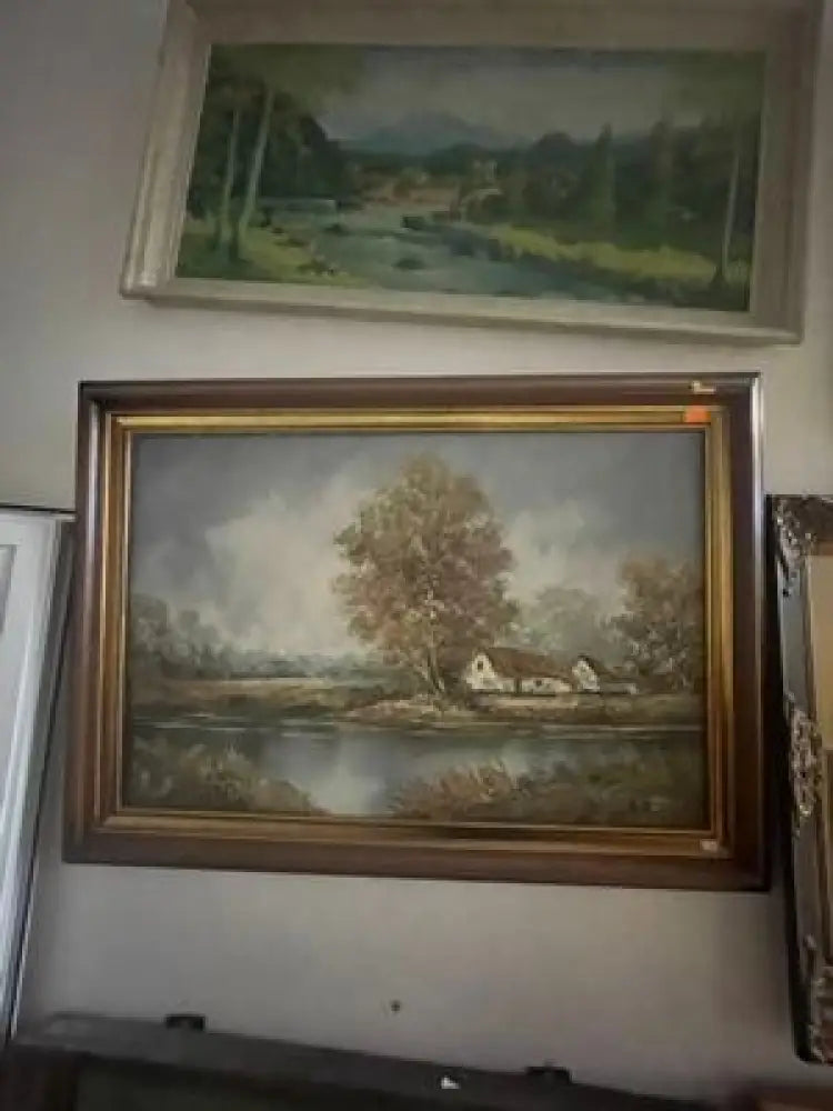 Картина масло, платно с рамка (715)