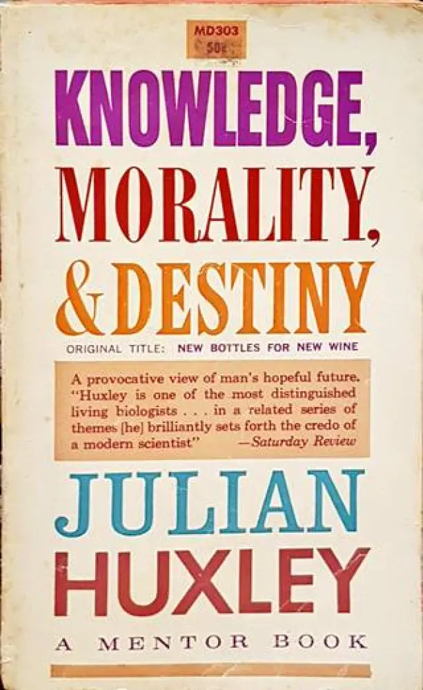 Knowledge morality and destiny - Книги
