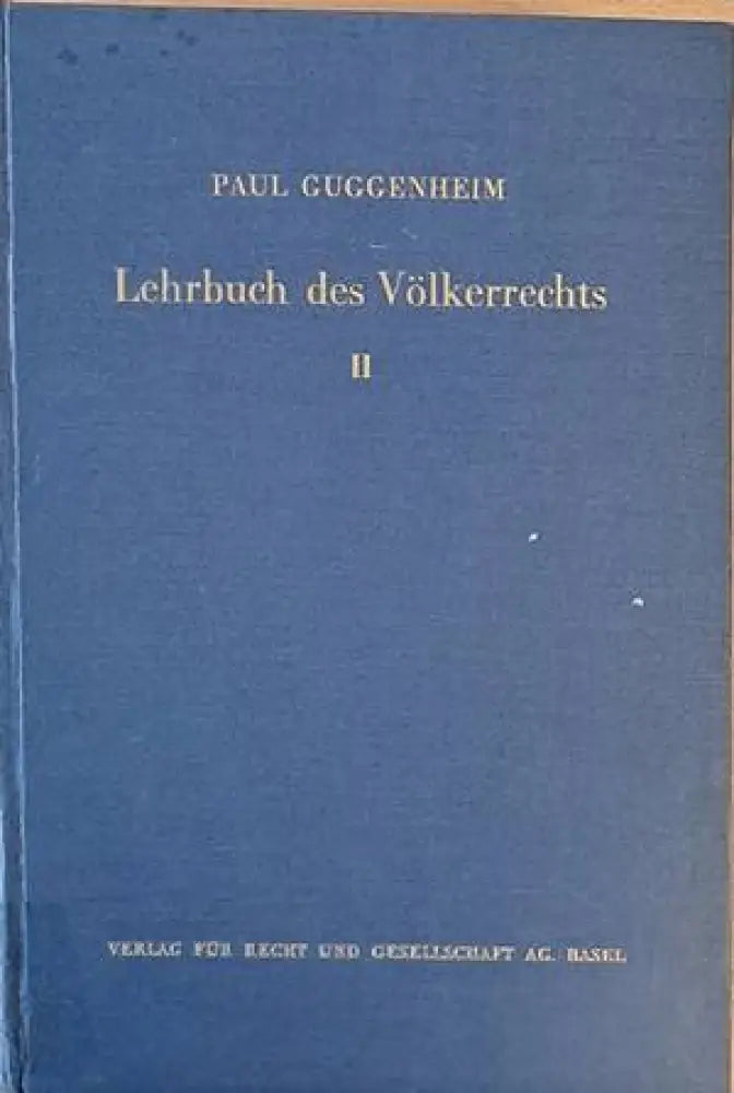 Lehrbuch des Volkerrechts - Band I-II - Книги