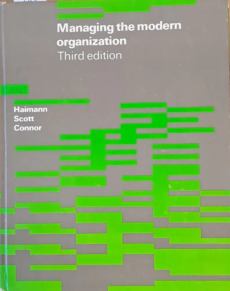 Managing the modern organization - Книги