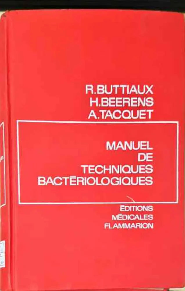 Manuel de techiques bacteriologiques - Книги