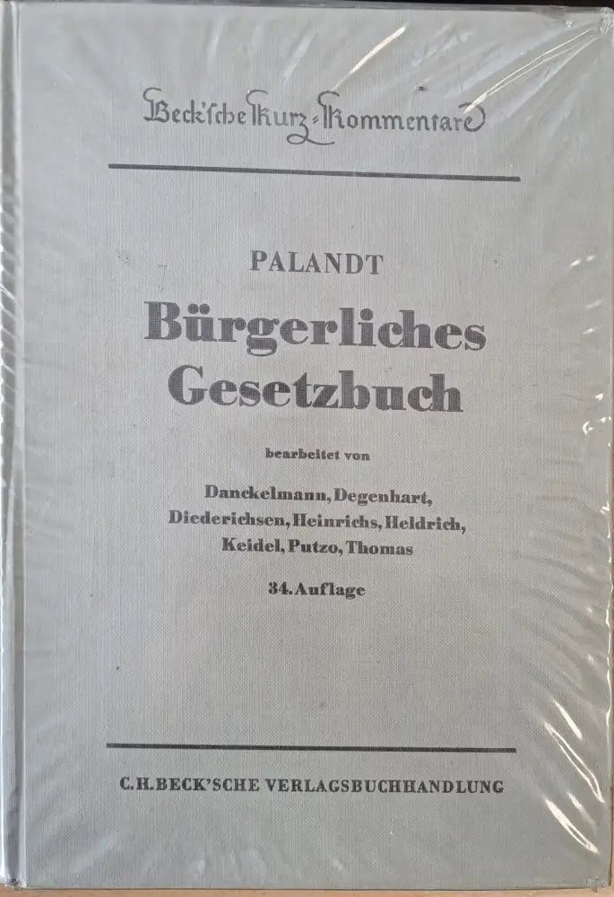 Palandt Burgerliches Gesetzbuch - Книги