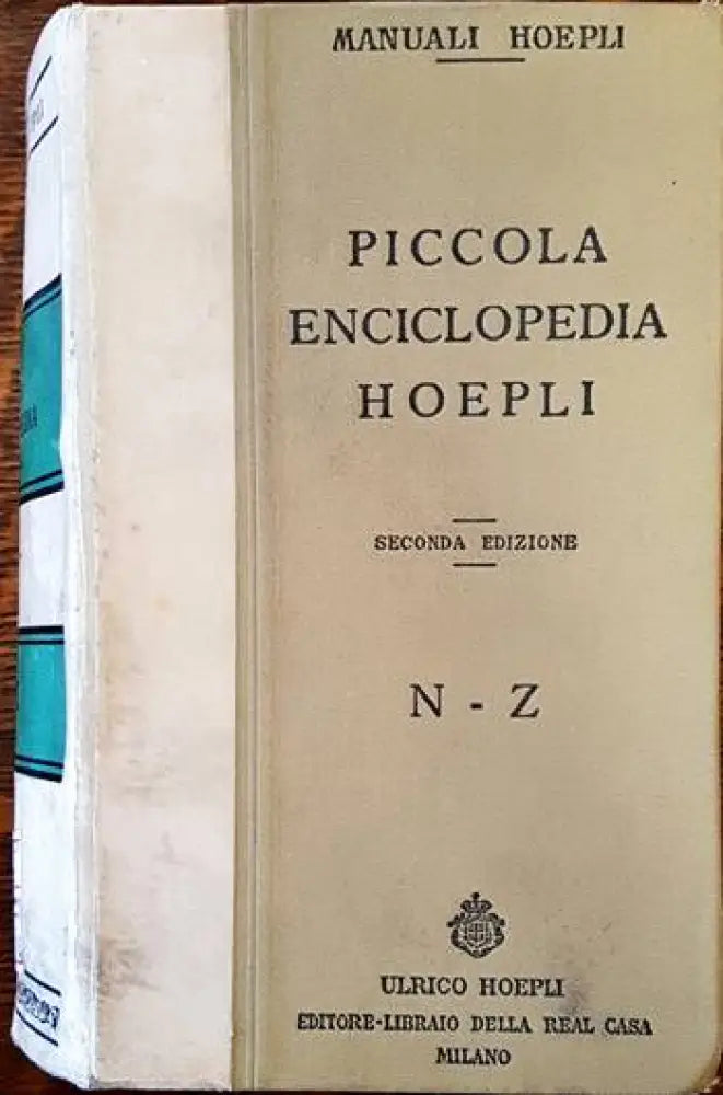 Piccola enciclopedia Hoepli - Книги