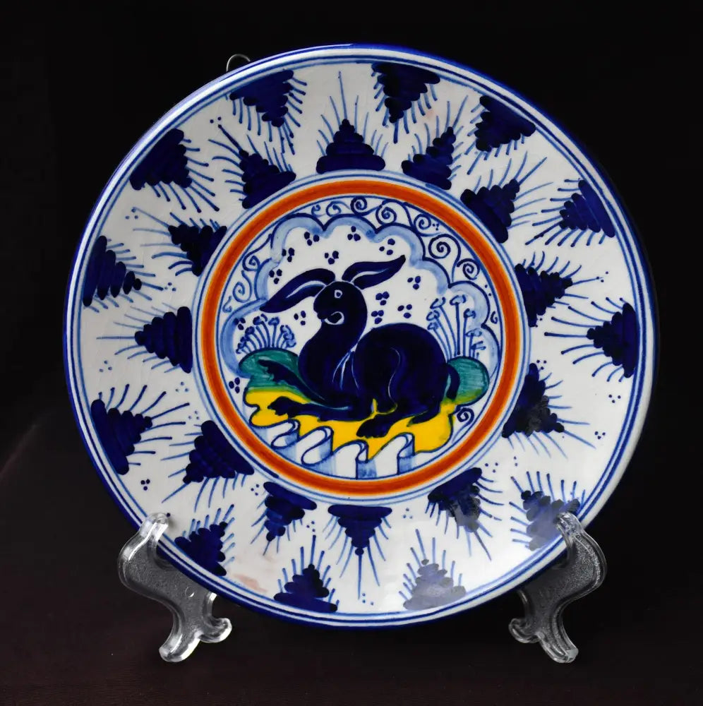 Ръчно рисувана чиния Melandri от Фаенца. Подписана. - antique