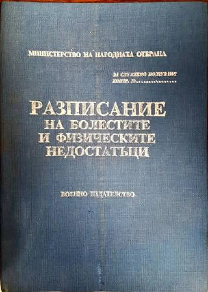 Разписание на болестите и физическите недостатъци (1160)