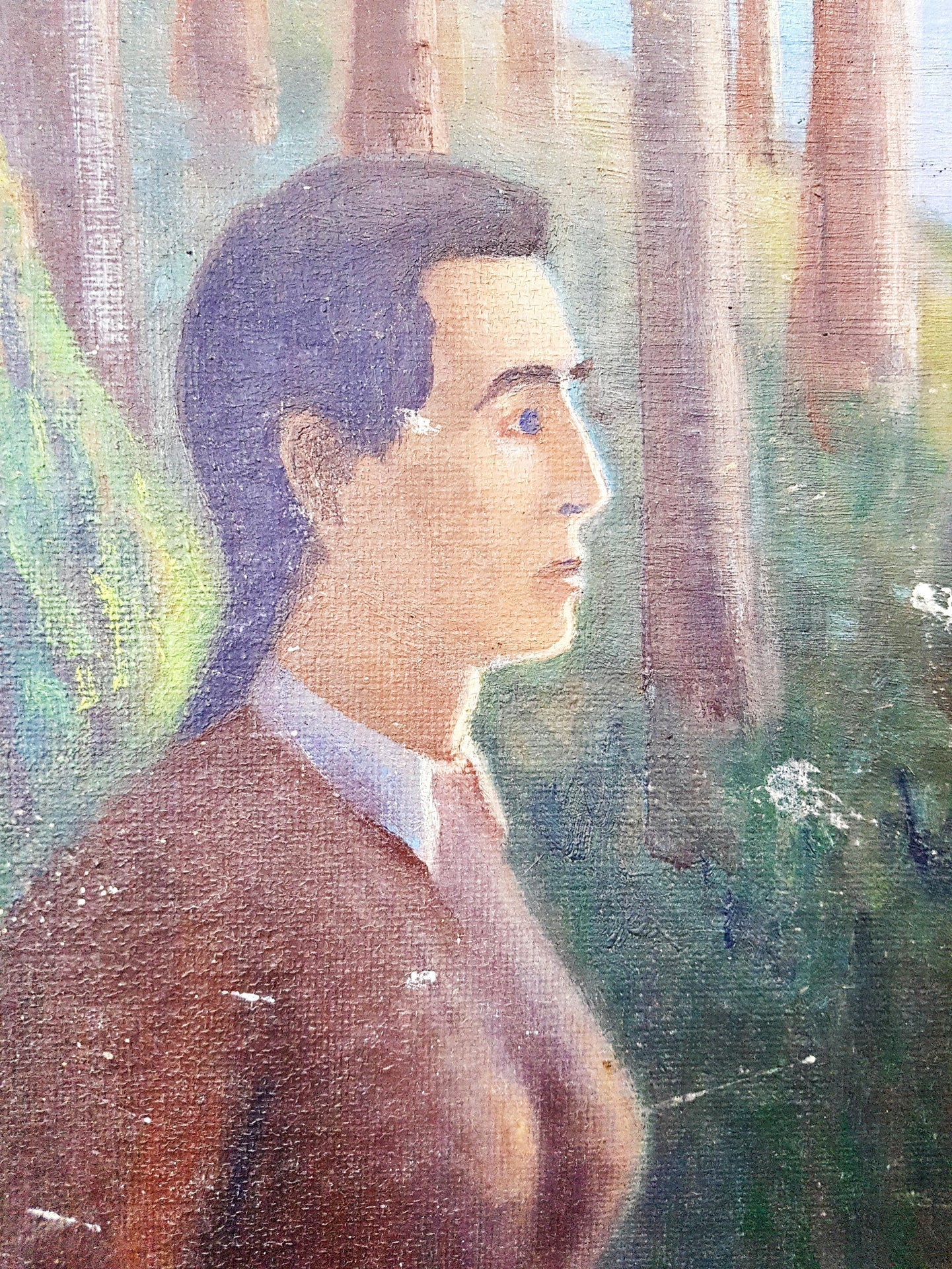 Нощна среща — масло от Г. Георгиев (1206)