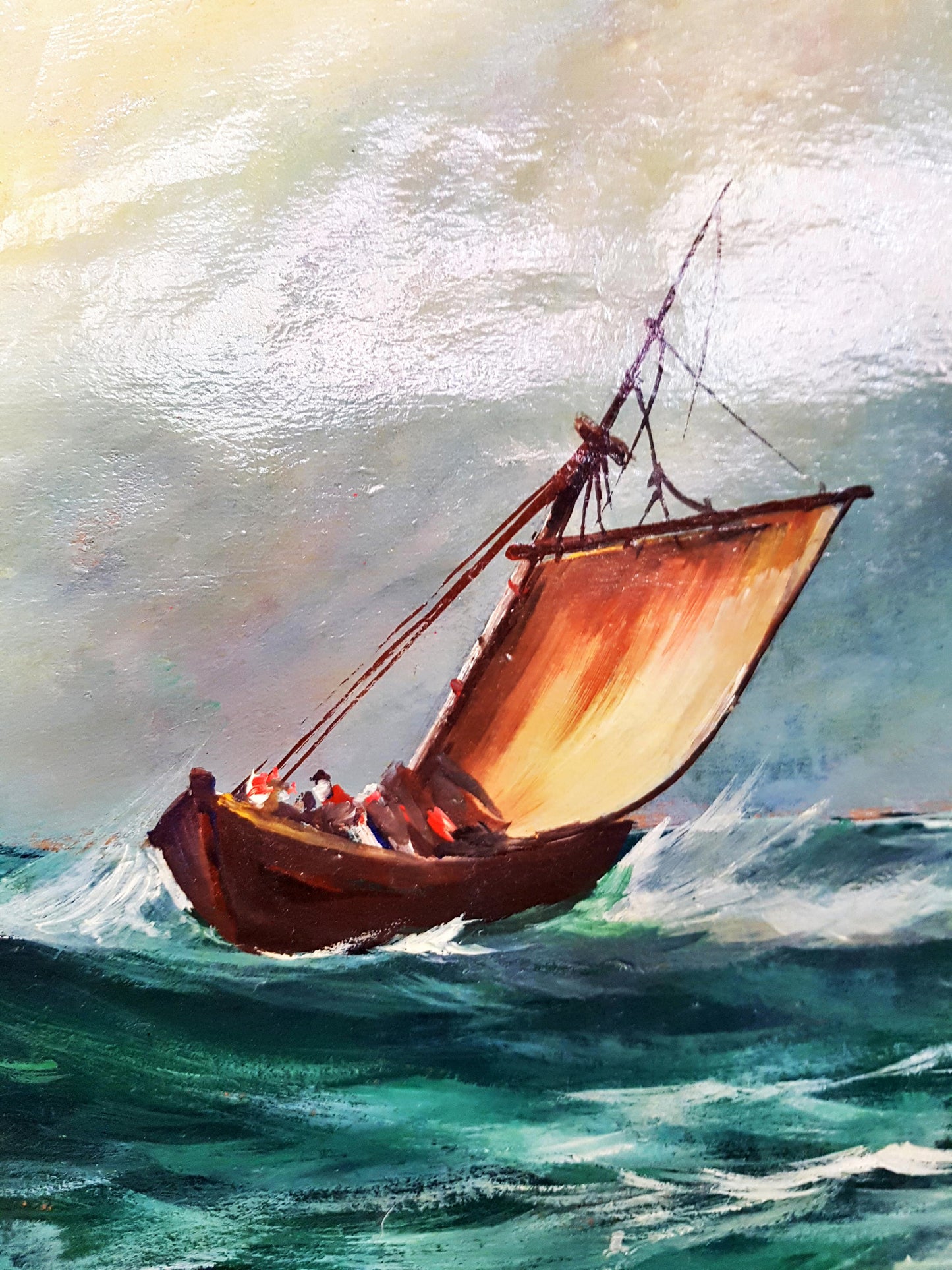 Лодка в буря - масло (1287)