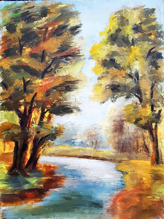 Есенен пейзаж с река (1294)