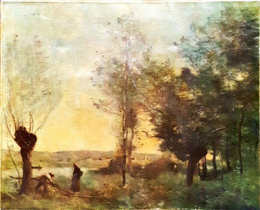 Пасторален пейзаж със селяни (1295)