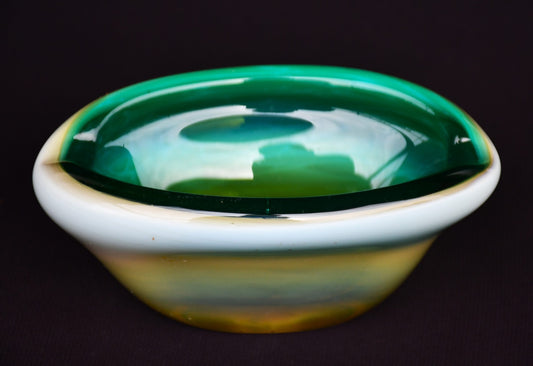 Винтидж пепелник - арт-стъкло