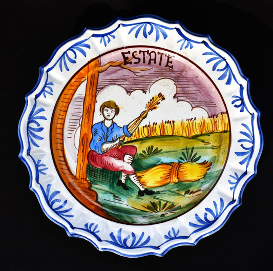 Ръчно рисувана чиния - Bassano