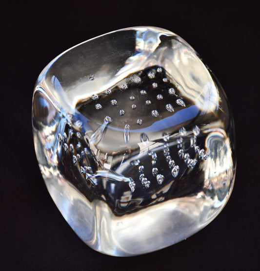 Преспапие - куб, арт глас