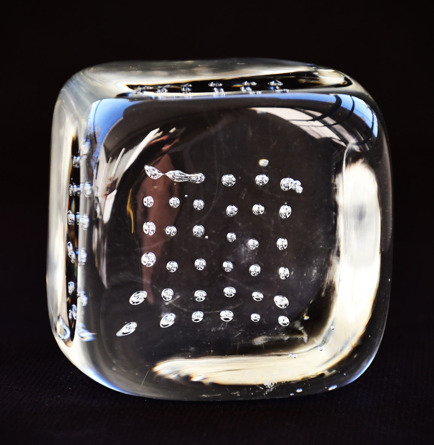 Преспапие - куб, арт глас