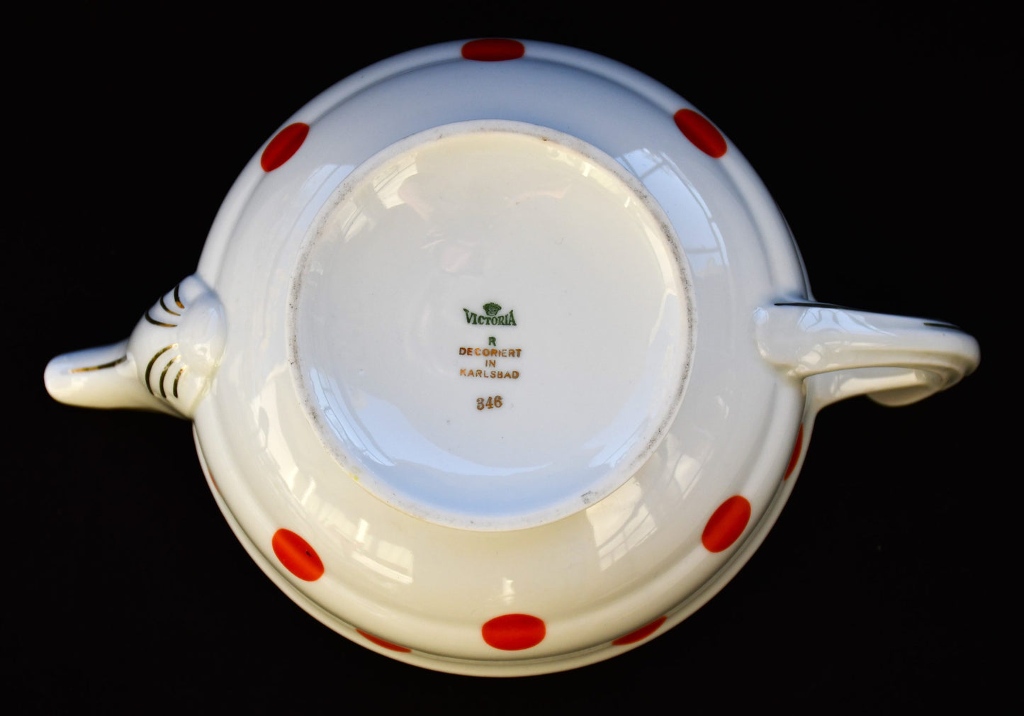 Карловарски порцеланов чайник на "Victoria" от 1930-те