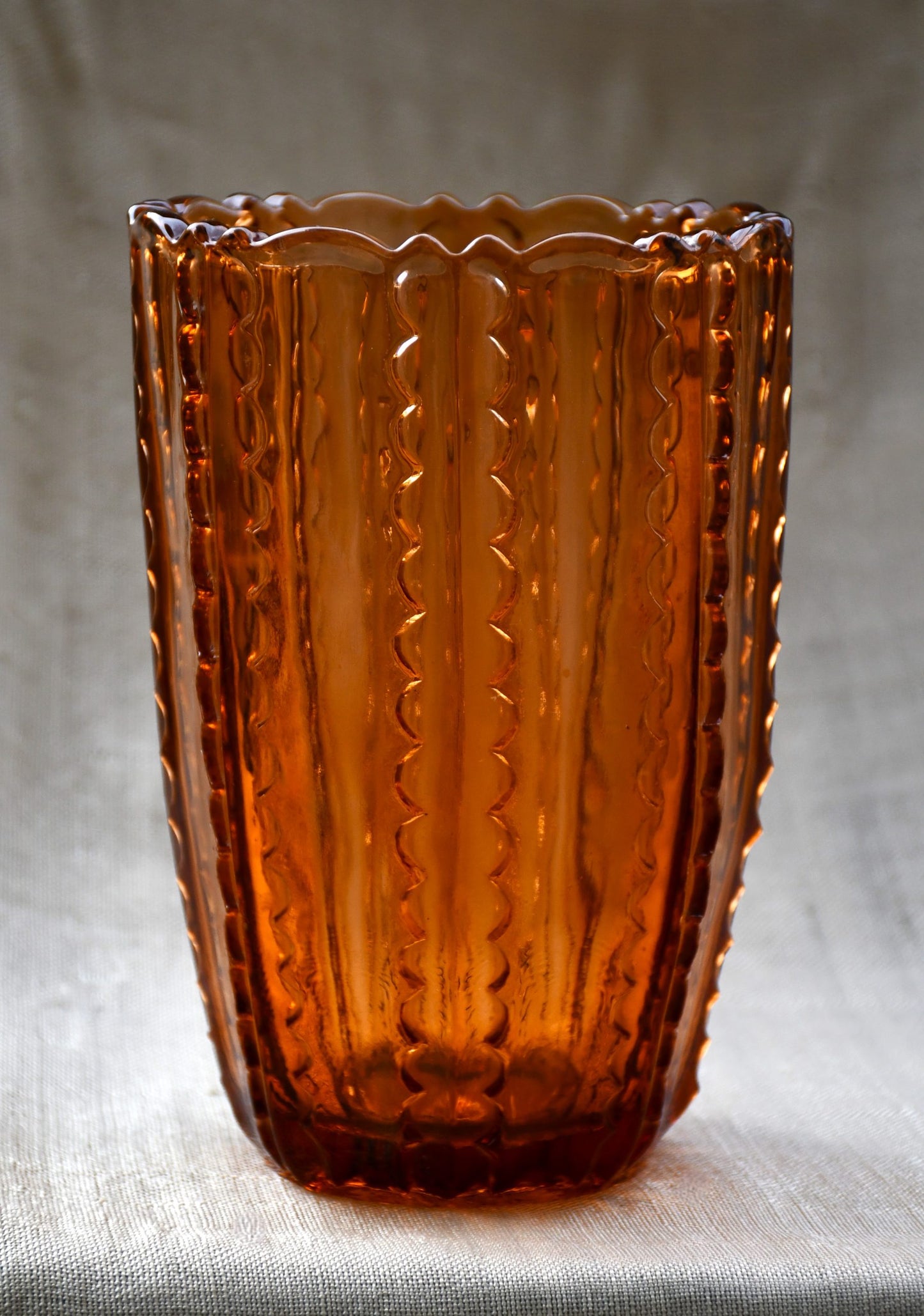 Винтидж ваза - карамел