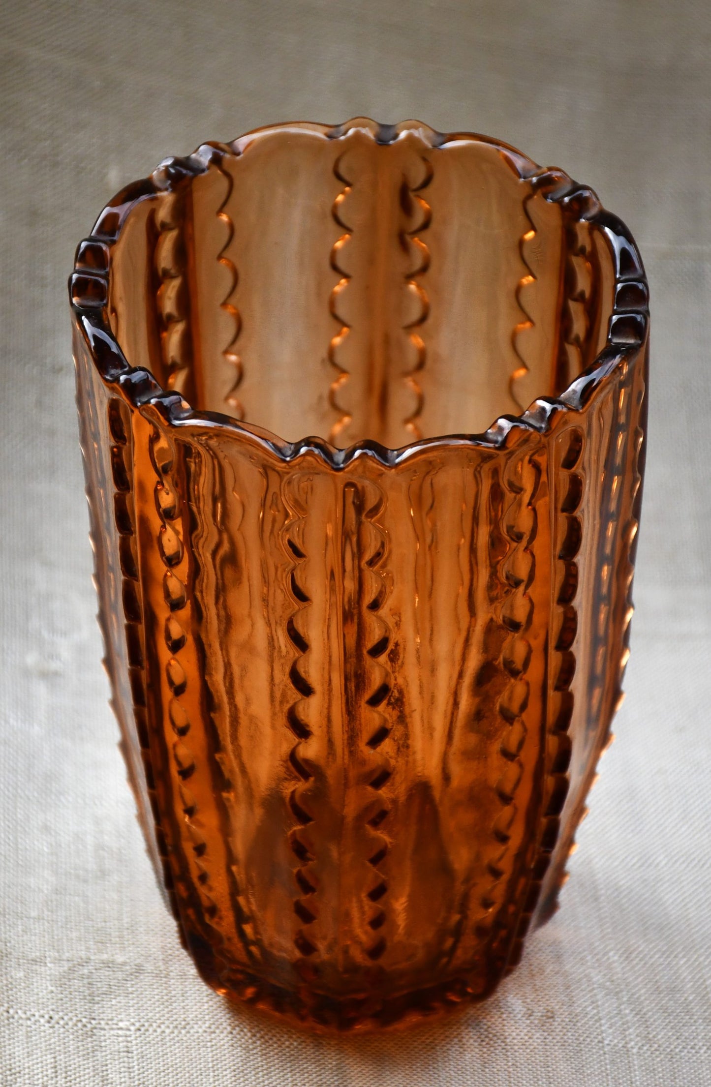 Винтидж ваза - карамел