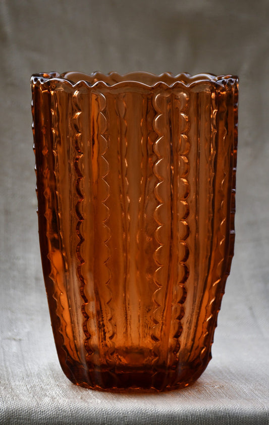 Винтидж ваза - карамел