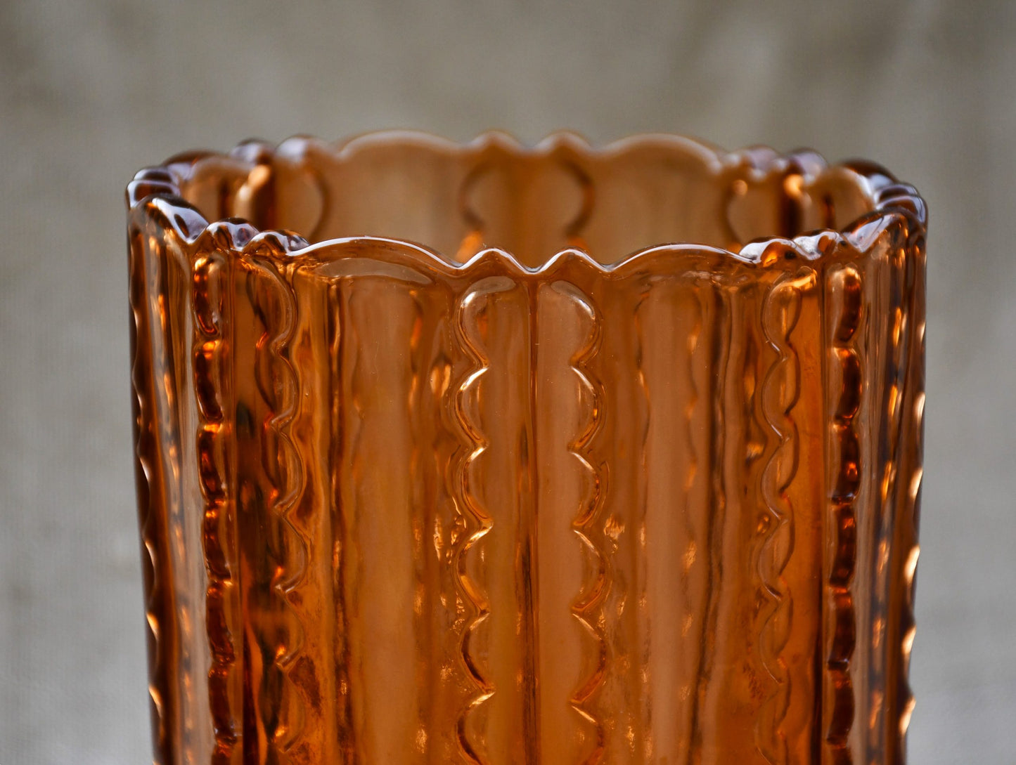 Винтидж ваза - карамел