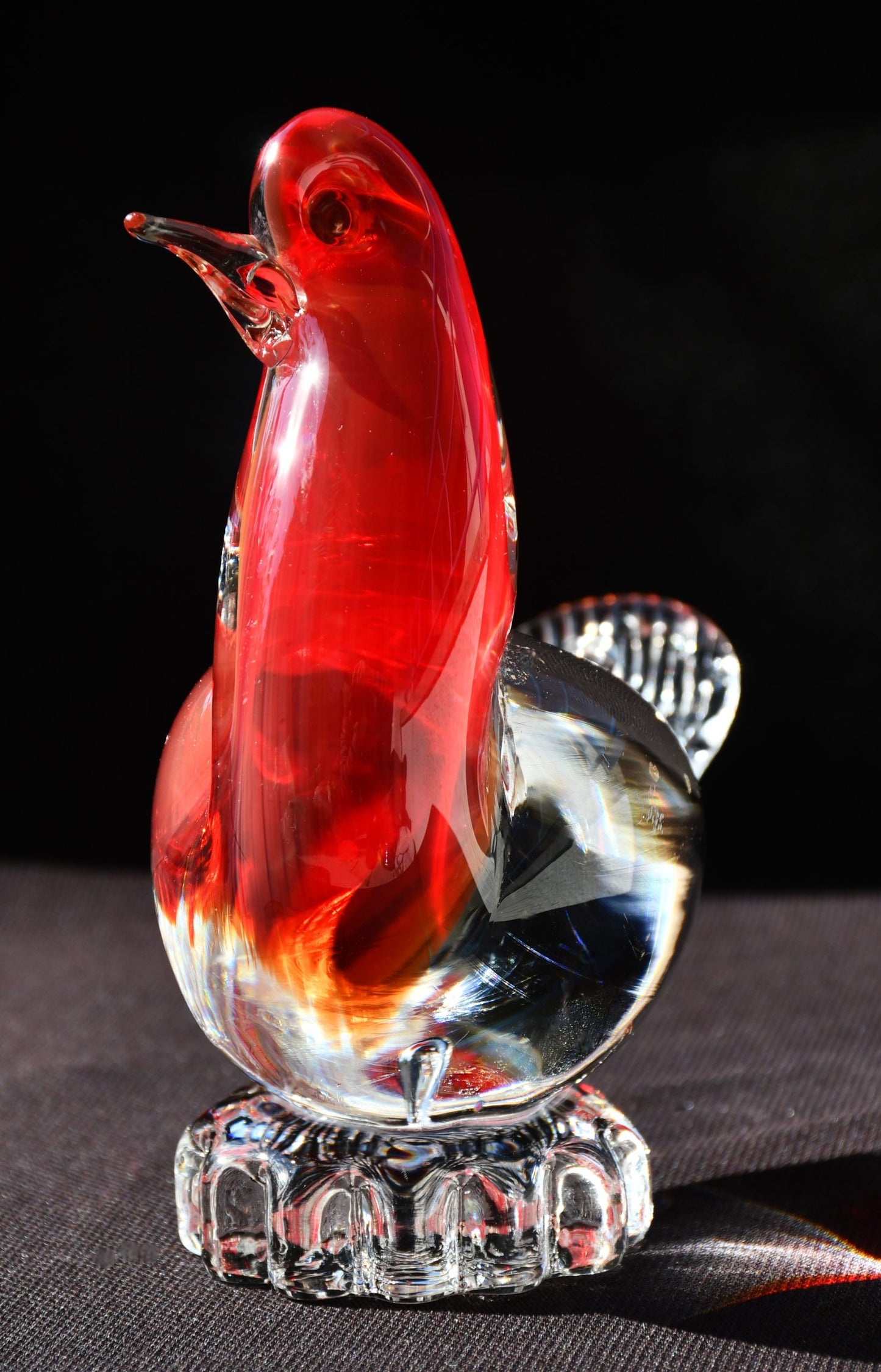 Гълъб - Винтидж скулптура, Murano арт-стъкло