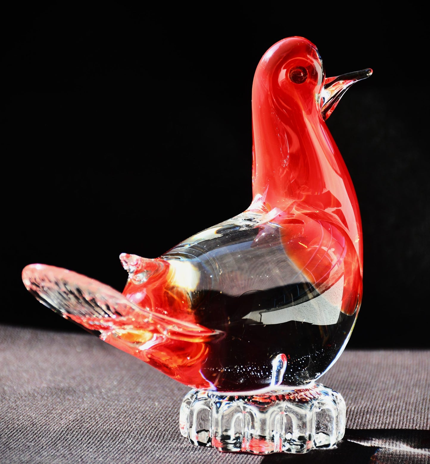 Гълъб - Винтидж скулптура, Murano арт-стъкло