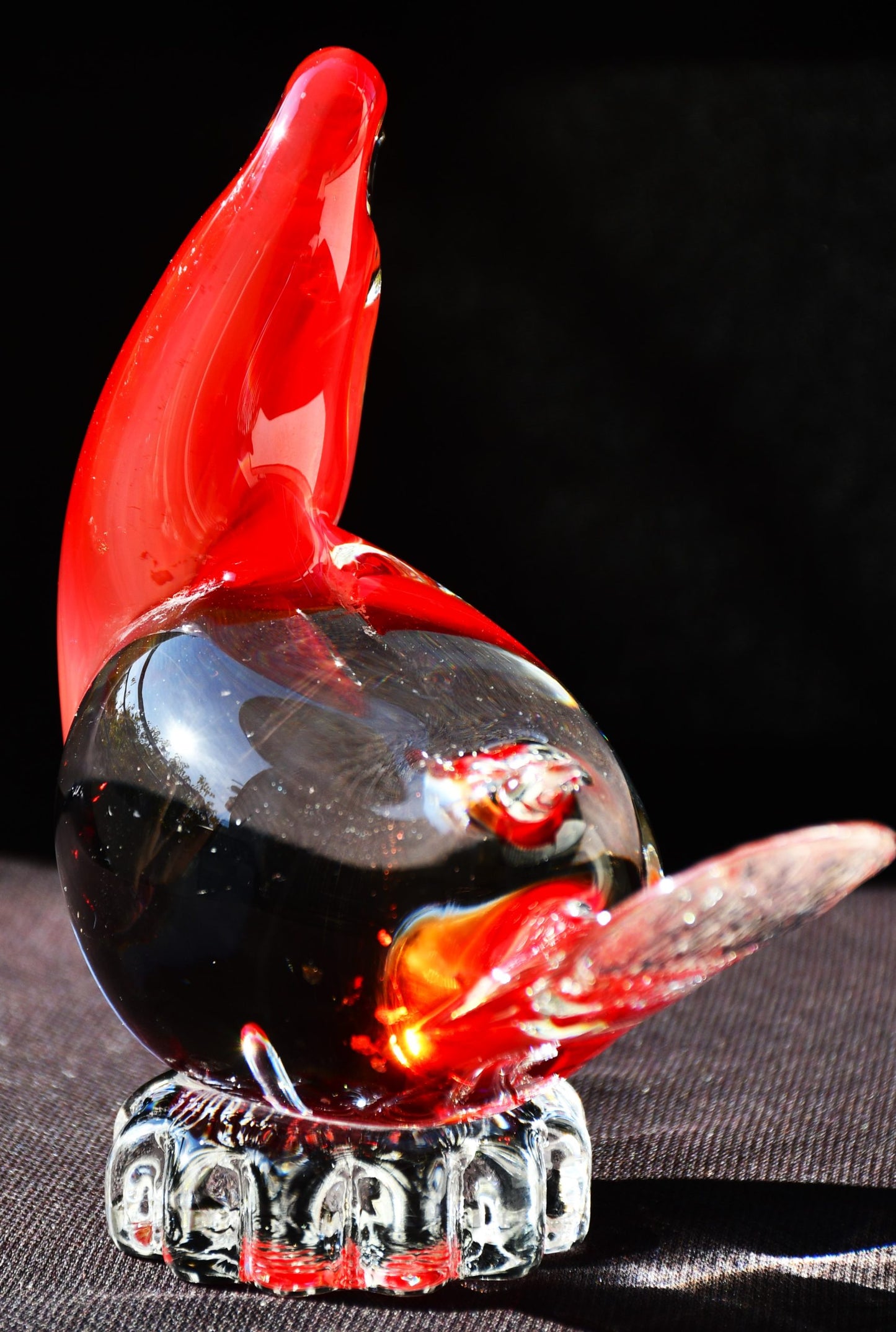 Гълъб - Винтидж скулптура, Murano арт-стъкло