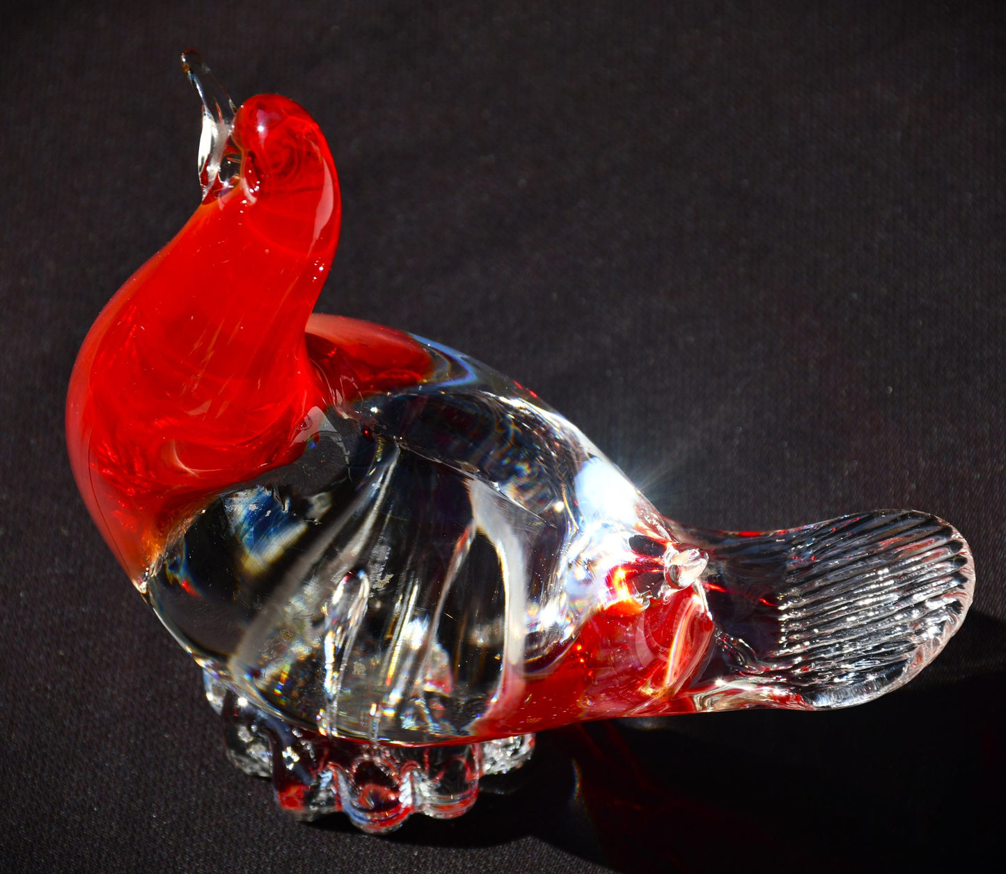 Гълъб - Винтидж скулптура, Murano арт-стъкло