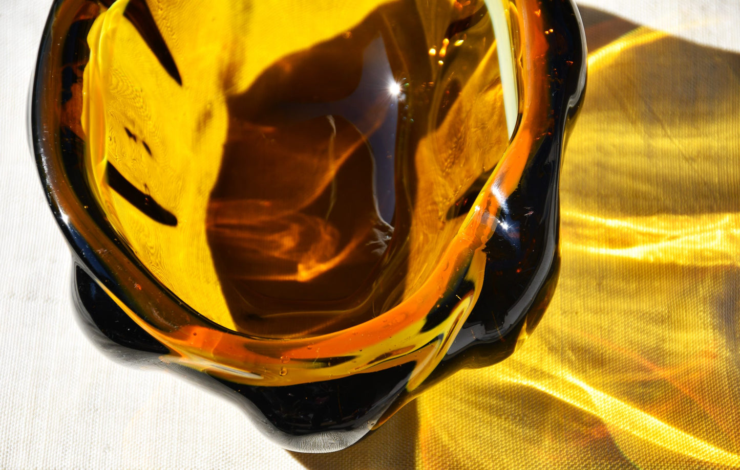 Винтидж art-glass пепелник/centrepiece, от 1960-те