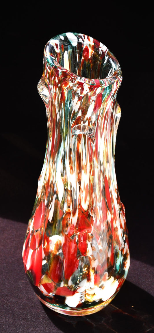 Винтидж ваза - ръчно стъкло